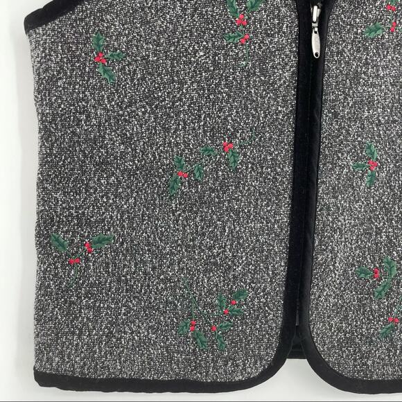 Christopher & Banks Holiday Christmas Sweater Vest Small Preppy Holiday Party - Picture 8 of 15